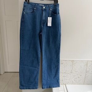 ETTELO Denim Collection Wide Leg Jeans Blue Size 12 High Rise